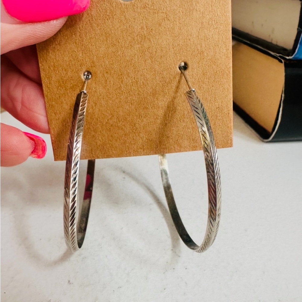 Silver Hoop Earrings